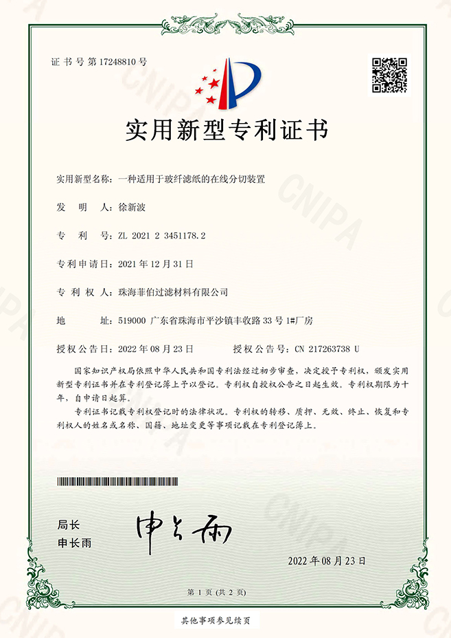 Certificates